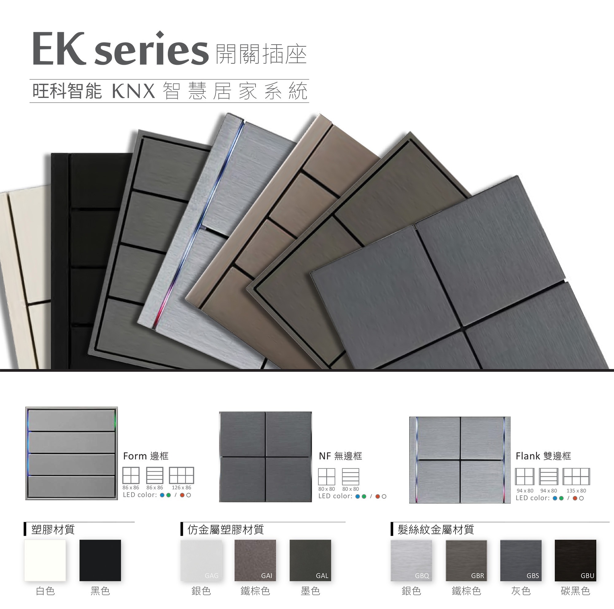 旺科智能居家系統-EK Series開關插座