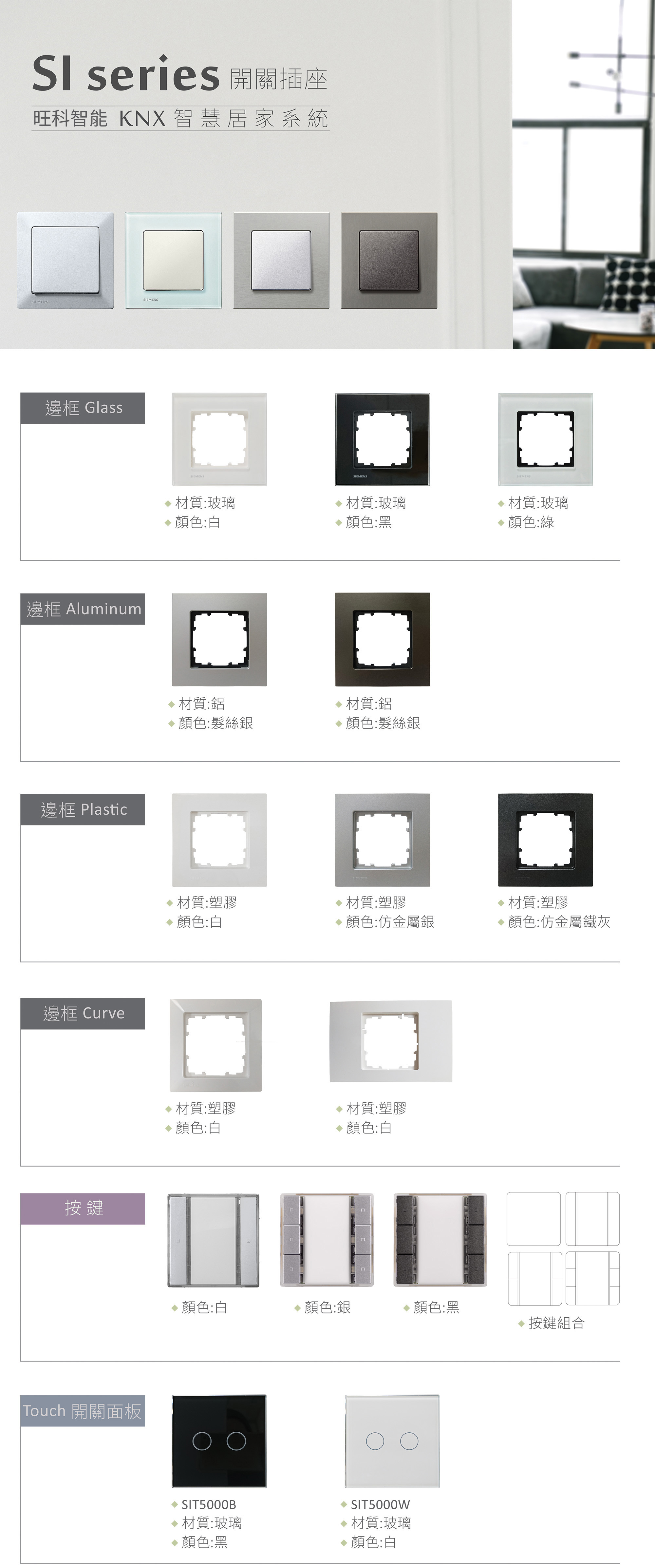 旺科智能居家系統-SI Series開關插座